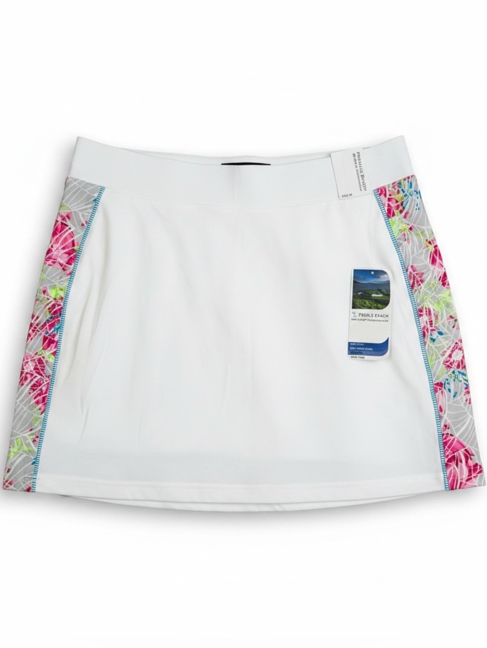 NWT Pebble Beach Dry-Luxe Performance Side Floral Panel Golf/Tennis Skort